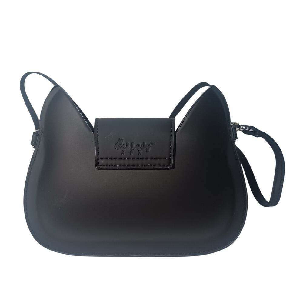 Cat Lady Box Black Cat Ear Purse Crossbody Shoulder Bag - Picture 2 of 6